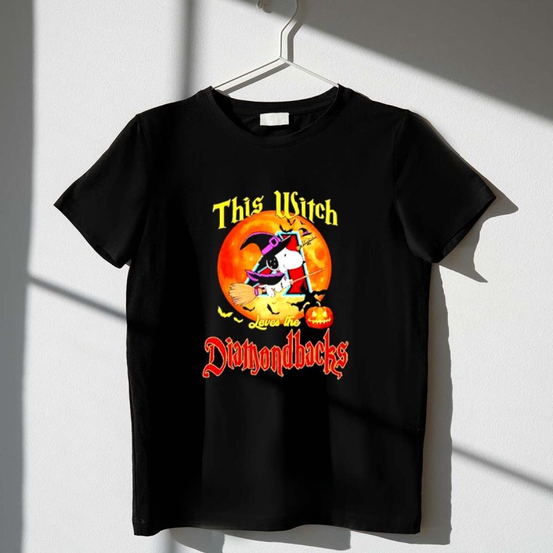 Snoopy This Witch Loves The Arizona Diamondbacks Halloween 1 T Shirt.jpg