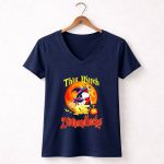 Snoopy this witch loves the Arizona Diamondbacks halloween 5 Womens V Neck.jpg