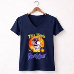Snoopy this witch loves the Colorado Rockies halloween 5 Womens V Neck.jpg