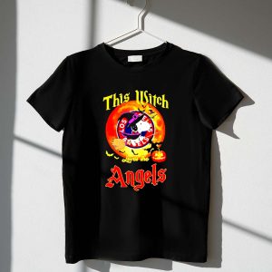Snoopy this witch loves the Los Angeles Angels halloween 1 T Shirt.jpg