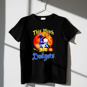 Snoopy This Witch Loves The Los Angeles Dodgers Halloween Shirt