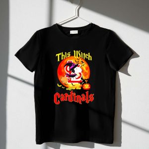 Snoopy This Witch Loves The St Louis Cardinals Halloween Shirt