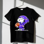 Snoopy wears Baltimore Ravens 1 T Shirt
