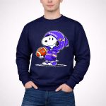 Snoopy wears Baltimore Ravens 3 Sweatshirt