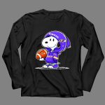 Snoopy wears Baltimore Ravens 4 Long Sleeves