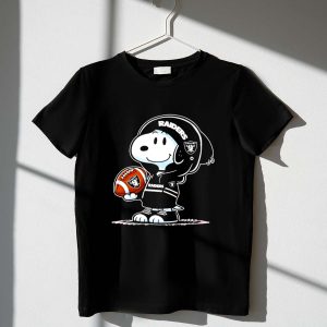 Snoopy Wears Las Vegas Raiders Football Shirt