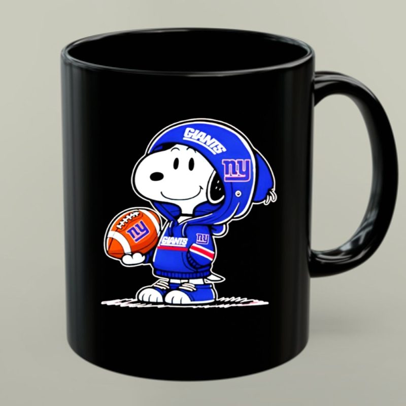 Snoopy Wears New York Giants Football 1 Mug 1.Jpg
