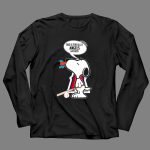 Snoopy with Bat Speaks for Los Angeles Angels Baseball Fans Haters 4 Long Sleeves.jpg