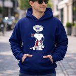 Snoopy with Bat Speaks for Los Angeles Angels Baseball Fans Haters 8 Hoodie.jpg
