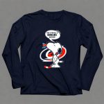 Snoopy with Hockey Stick and Carolina Hurricanes Logo This Is For All U Hurricanes Haters 6 Long Sleeves.jpg