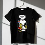 Snoopy with Ottawa Senators Logo This Is for All U Senators Haters Cartoon Hockey 1 T Shirt.jpg