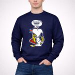 Snoopy with Ottawa Senators Logo This Is for All U Senators Haters Cartoon Hockey 3 Sweatshirt.jpg