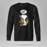 Snoopy with Ottawa Senators Logo This Is for All U Senators Haters Cartoon Hockey 9 Sweatshirt.jpg