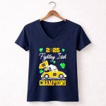 Snoopy x 2025 Notre Dame Fighting Irish Champions 5 Womens V Neck.jpg