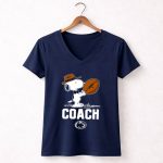 Snoopy x Penn State Football Coach 5 Womens V Neck.jpg