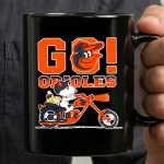 Snoopy x Woodstock driving motorcycle lets go Baltimore Orioles 3 mug.jpg
