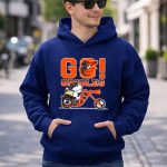 Snoopy x Woodstock driving motorcycle lets go Baltimore Orioles 8 Hoodie