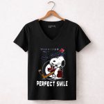 Snoopy20Perfect20Smile20Winnipeg20Jets 7 Womens V Neck.jpg