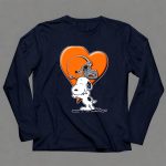 Snp CLEVELAND BROWNS Snoopy Hugging Heart Football Helmet 6 Long Sleeves