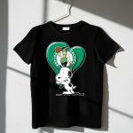 Snp V1 Boston Celtics Heart With Snoopy 1 T Shirt