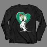 Snp V1 Boston Celtics Heart With Snoopy 4 Long Sleeves