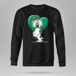 Snp V1 Boston Celtics Heart With Snoopy 9 Hoodie