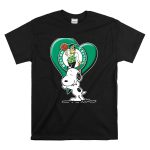 Snp V1 Boston Celtics Heart With Snoopy T Shirt 6