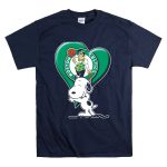 Snp V1 Boston Celtics Heart With Snoopy T Shirt 7