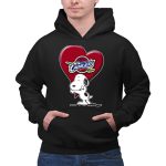 Snp V1 Cleveland Cavaliers Heart Basketball Snoopy Hugging 2 Hoodie