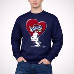 Snp V1 Cleveland Cavaliers Heart Basketball Snoopy Hugging 3 Sweatshirt