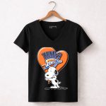 Snp V1 Oklahoma City Thunder Okc Snoopy Heart 6 Womens V Neck