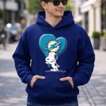 Snp V1 Snoopy Miami Dolphins Heart Hug 8 Hoodie