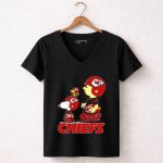 Snpfootball Kansas City Chiefs Snoopy Woodstock Helmet Charlie Brown 7 Womens V Neck