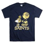 Snpfootball New Orleans Saints Peanuts Snoopy Woodstock Football Helmets T Shirt 7