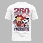 St Louis Cardinals 250th Freedom Anniversary Snoopy All over Print T Shirt 3.png