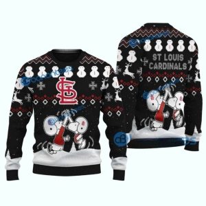 St Louis Cardinals Snoopy And Woodstock Christmas Ugly Sweater 1.jpg