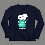St Patricks Day Snoopy Pinch Proof with Shamrock 91 Long Sleeves