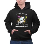 Stay Home and Listen to Freddie Mercury with Snoopy Mask and Headphones 2 Hoodie.jpg