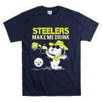 Steelers Make Me Drink Snoopy Pittsburgh Steelers Fans T Shirt 7