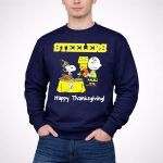Steelers Snoopy Charlie Brown Happy Thanksgiving 3 Sweatshirt