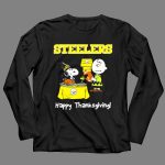 Steelers Snoopy Charlie Brown Happy Thanksgiving 4 Long Sleeves