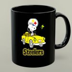 Steelers Snoopy Driving with Woodstock in Yellow Car 1 mug.jpg