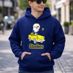 Steelers Snoopy Driving with Woodstock in Yellow Car 8 Hoodie