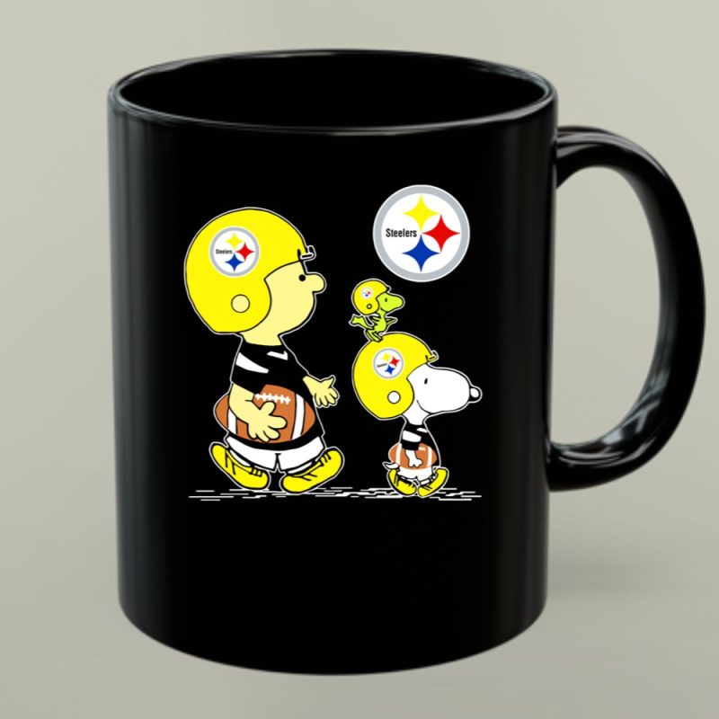 Steelers Snoopy Woodstock Charlie Brown Football Game Day Parade 1 Mug.jpg