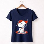 Tampa Bay Buccaneers Snoopy Fan 5 Womens V Neck