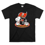 Tampa Bay Buccaneers Snoopy Helmet And Flag T Shirt 6