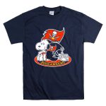 Tampa Bay Buccaneers Snoopy Helmet And Flag T Shirt 7