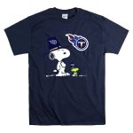 Tennessee Titans Snoopy And Woodstock Pilgrim Hats T Shirt 7