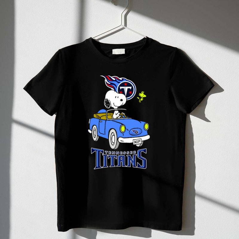 Tennessee Titans Snoopy Driving Woodstock Ride 1 T Shirt