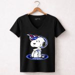 Tennessee Titans Snoopy Holding Football 7 Womens V Neck